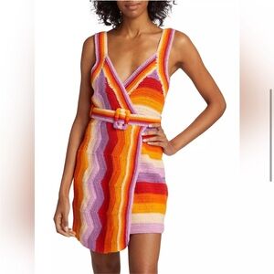 Farm Rio Crochet Mini Dress